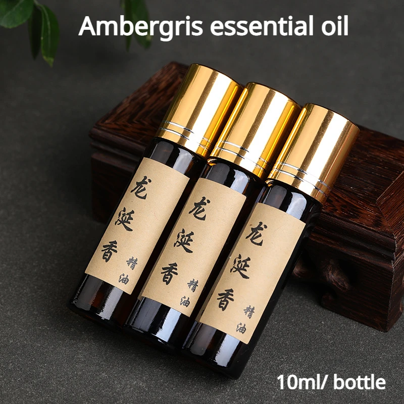 10ml Ambergris Essential Oil Single High Concentration Portable Incense Oil Home/Purify Air/soothe Spirit Natural Aromatherapy