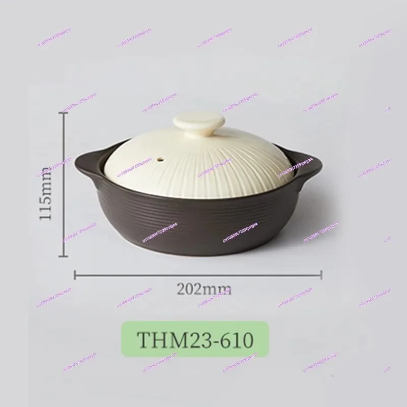 Obrázek 3: Double-lid hlína dusit hrnec - velký schopnost high-temp odolné pro plyn sporák domácí polévka stewing