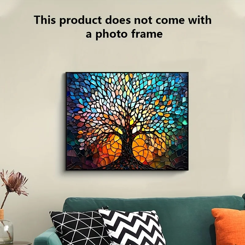 1000 قطعة من أحجية الصور المقطوعة بتصميم شجرة مهيبة - مقاومة للخدش ومقاومة للماء، مستوى مهارة متقدم، شكل مكعب محمول، #4