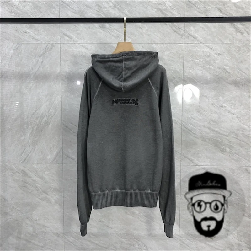 Hoodie bordado 3D para homens e mulheres, casa dos erros olho, camisola solta, camisola grande, frete grátis, outono e inverno