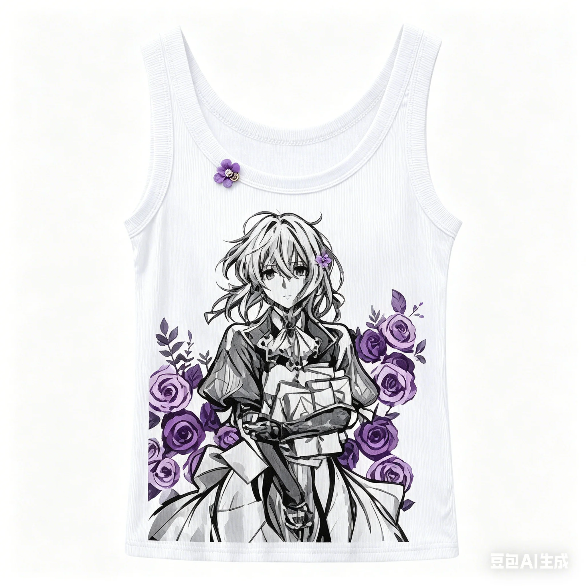 Violet Evergarden Ribbed Tank Streetwear Anime Lover New Model personality Clothes Year round clothing high quality hot product