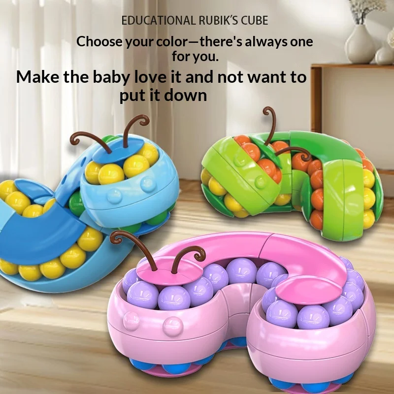 Magic Bean Cube Rotating Fidget Toy Stress Relief Decompression Puzzle For Adults Anxiety Relief