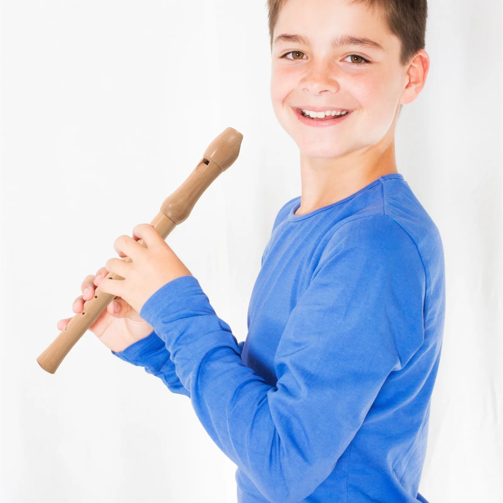 

High Pitch Clarinet German-Style 8 Hole Detachable Peach Wood Flute For Beginner Kids Musical Instrument Educational