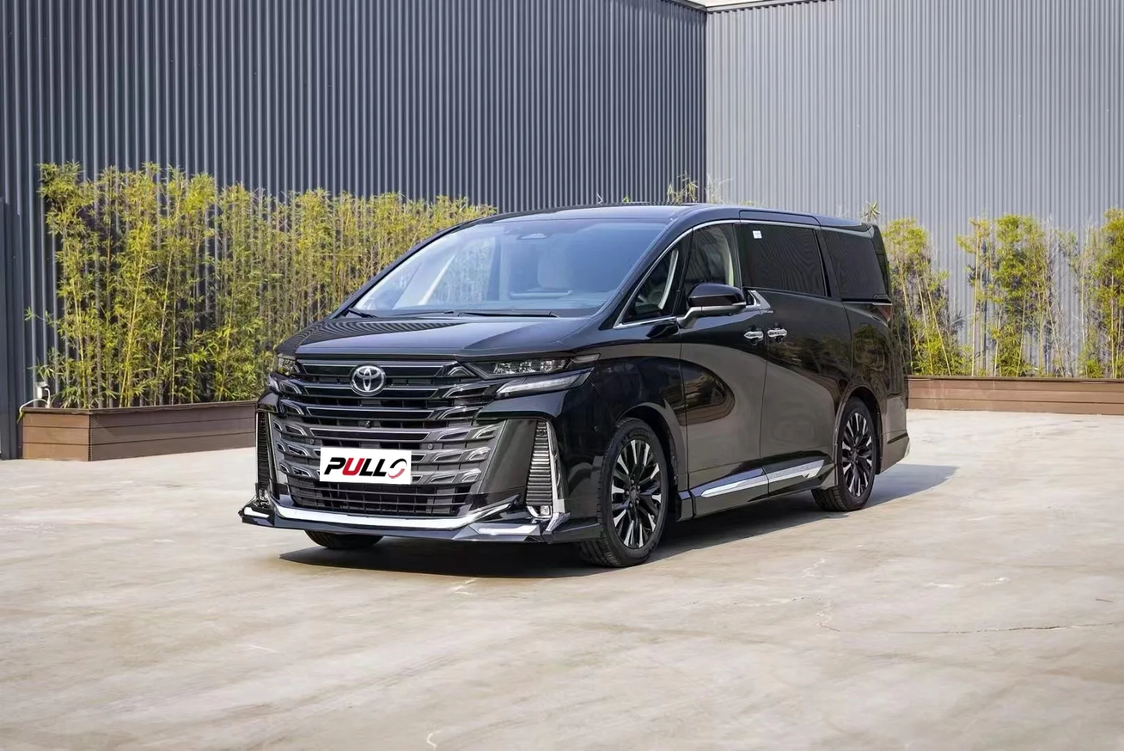 car body kit for Vellfire 40 series modelista model small kit include front lip rear diffuser single pipes with side skirts