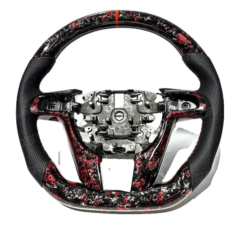 

Factory Hot Selling Custom Real Forged Red Carbon Fiber Steering Wheel for Pontiac Holden G8 VF VE Customizable DIY Handmade