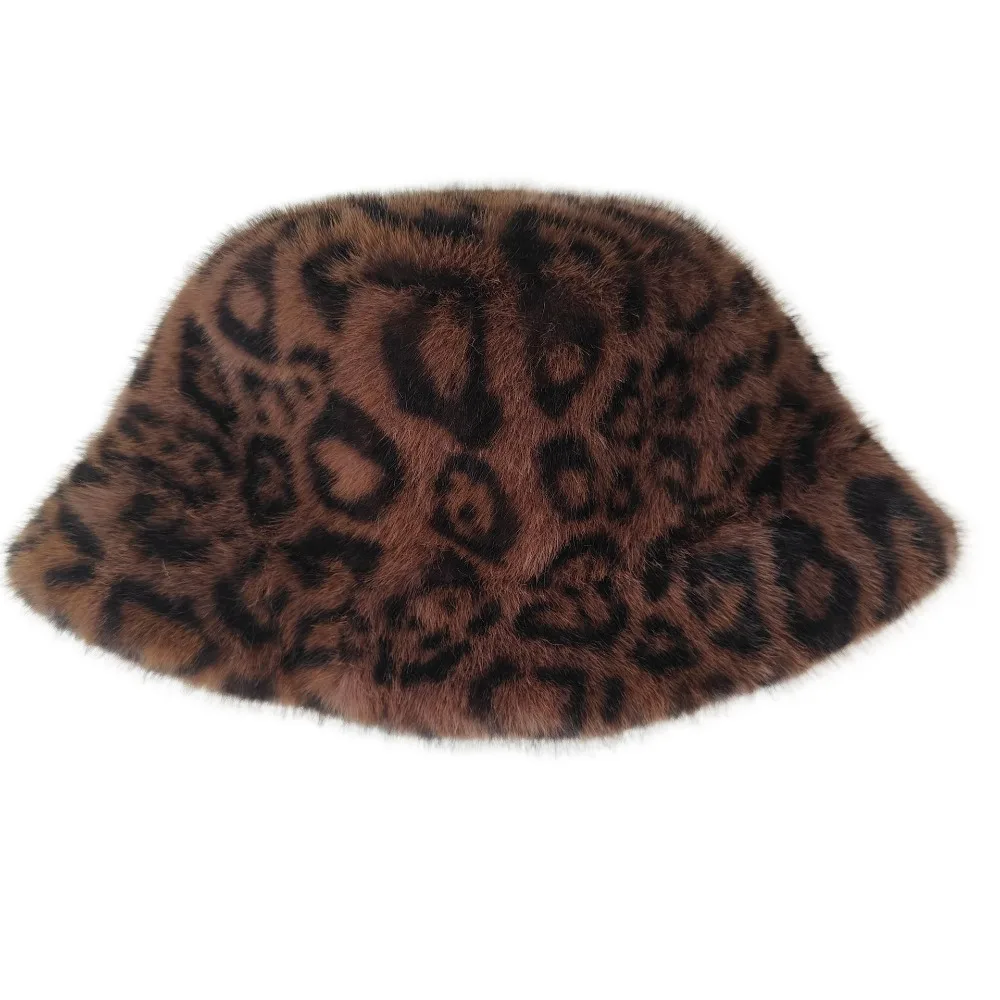 Nouveau chapeau de pêcheur chaud résistant au froid fourrure moelleuse chapeau chaud coupe-vent seau chapeau pour le cyclisme en plein air ski