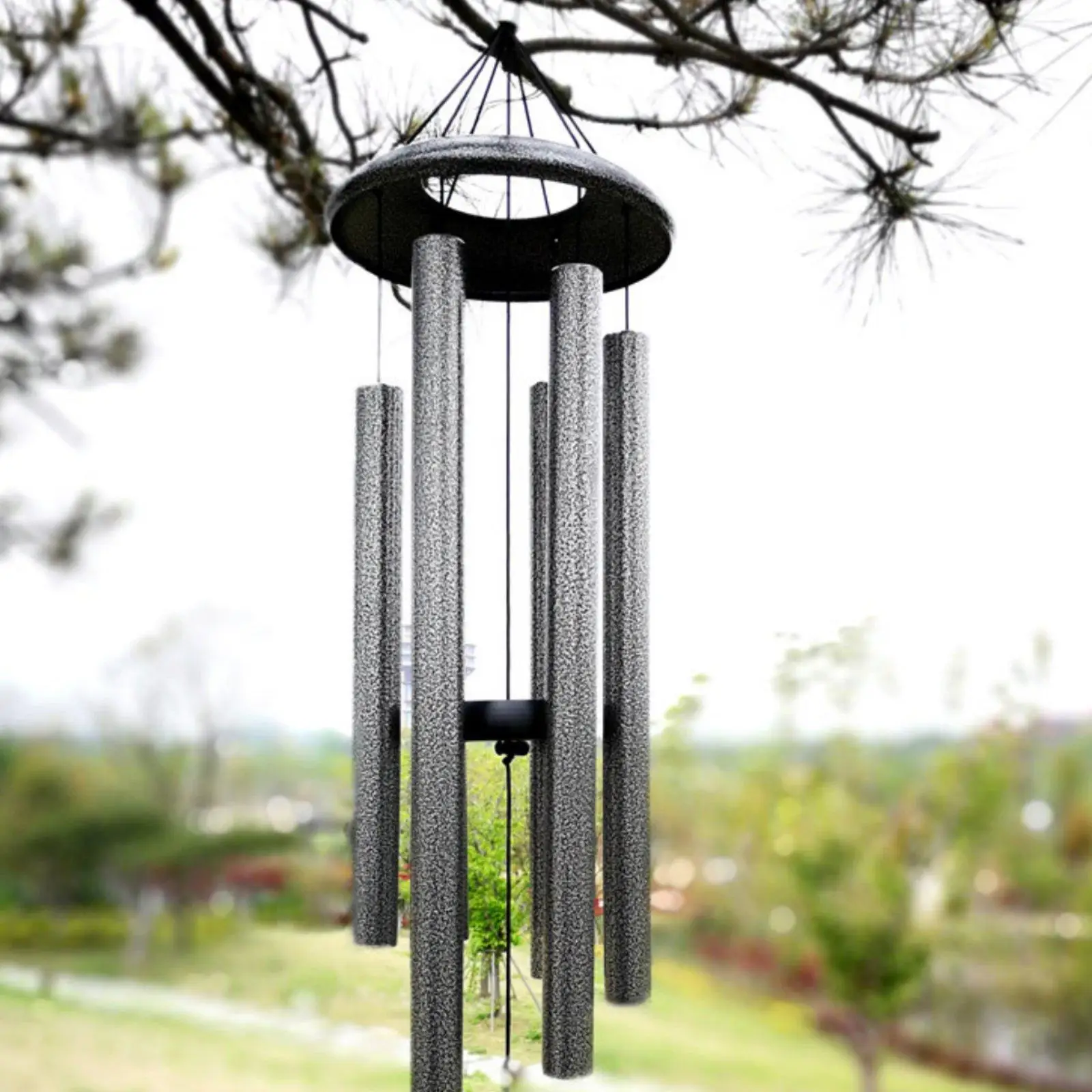 Large Metal Wind Chime Long-Lasting Construction Tuned Aluminum Tube Chime Deep