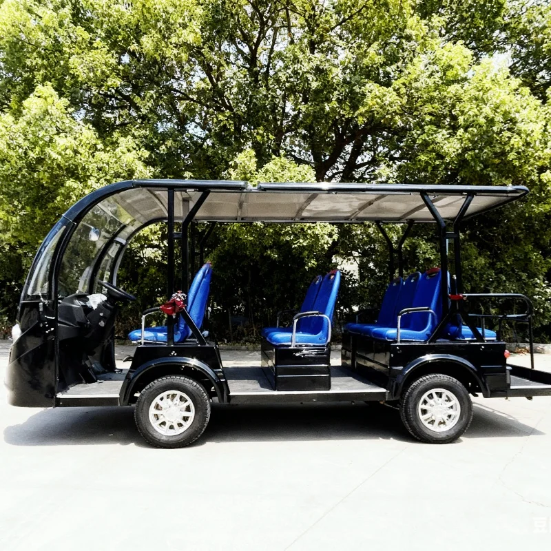 Mini Bus 11-Seater Electric Sightseeing Bus Pure Electric City Tour Special Vehicle Sunshine Curtain Guaranteed Fast Shipping