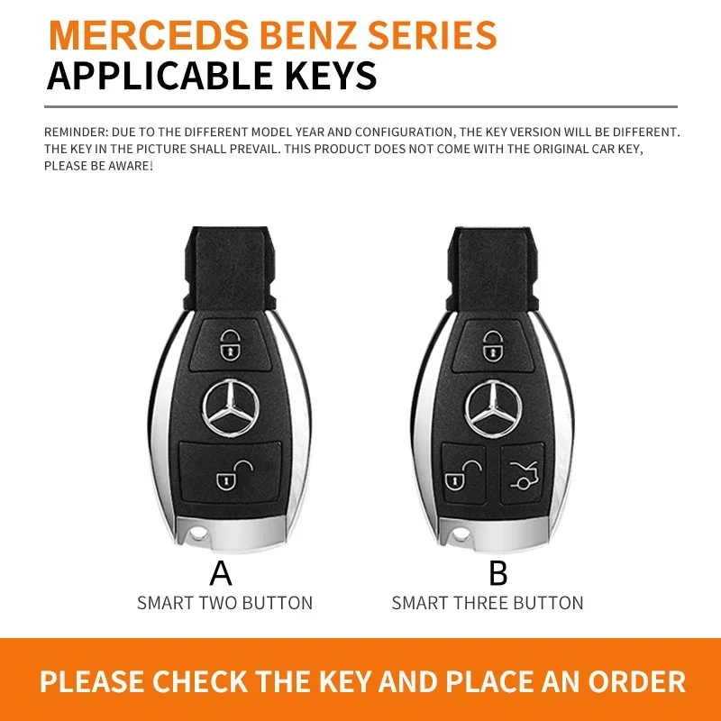 Car Remote Key Case Cover Protector Shell for Mercedes Benz A B G R Class GLA GLK W176 W204 W251 W463 Auto Keychain Accessories