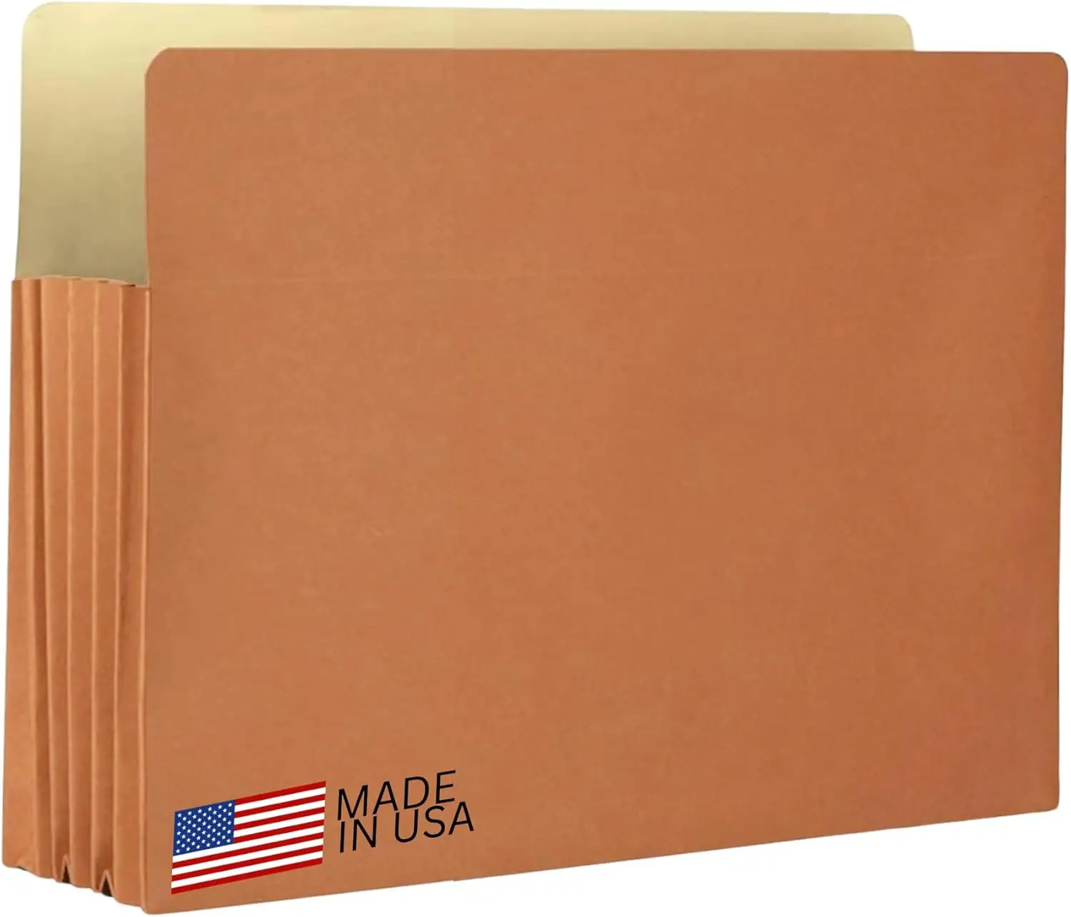 

Expanding Accordion File Folder, Letter Size, 5.25" Expansion, 10-Pack with Red Rope Pocket for Business Filing