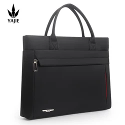 Large capacity briefcase bag Business men 14 inch Laptop Notebook Bag canvas Handbags Shoulder Men's Office Bags Oxford Fabric