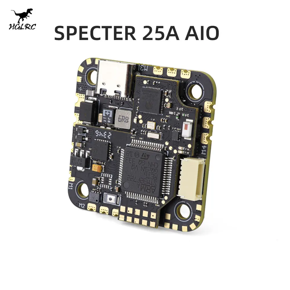 

HGLRC SPECTER 25A AIO MPU6000 F722 Flight Controller 25A 4in1 ESC 3-6S LiPo 25.5x25.5mm for FPV Drone DIY Parts