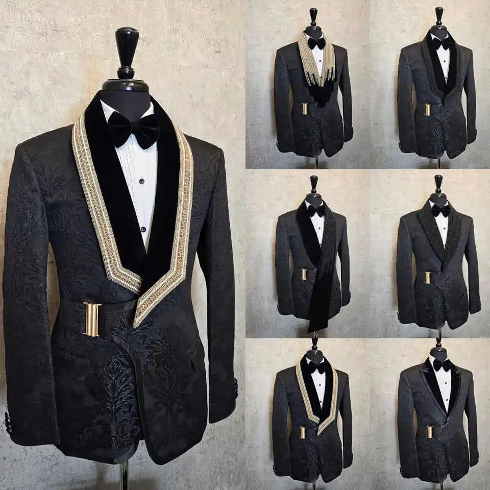 Costume de mariage pour hommes, 2 pièces, coupe cintrée, sur mesure, pour marié, Occasions formelles, taille personnalisée, nouvelle mode