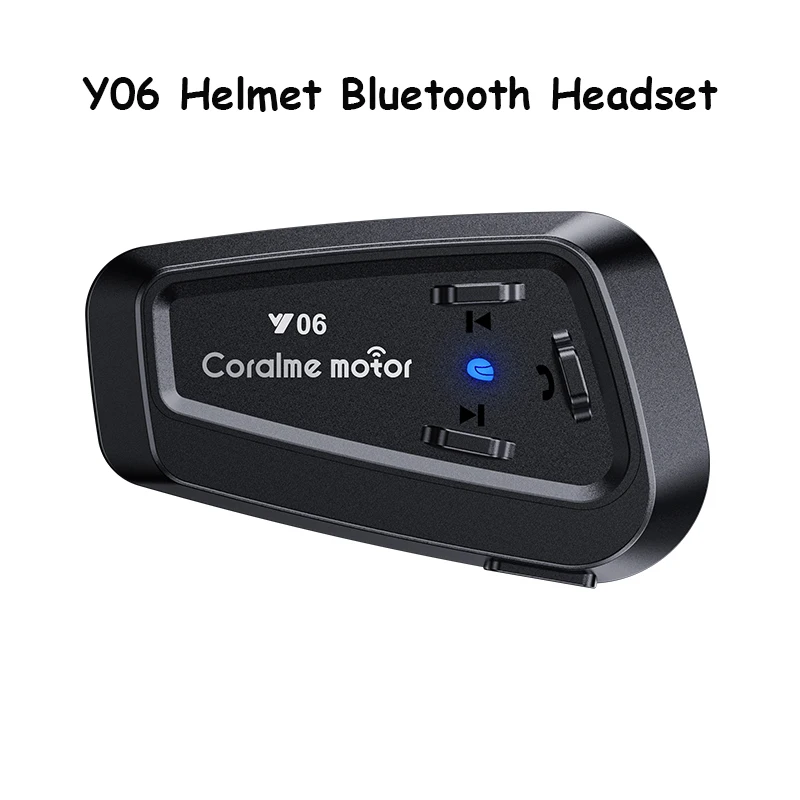 

Y06 Bluetooth-гарнитура для мотоциклетного шлема IPX6 Водонепроницаемая умная шумоподавляющая Bluetooth5.3 AI Голосовой помощник Гарнитура для шлема