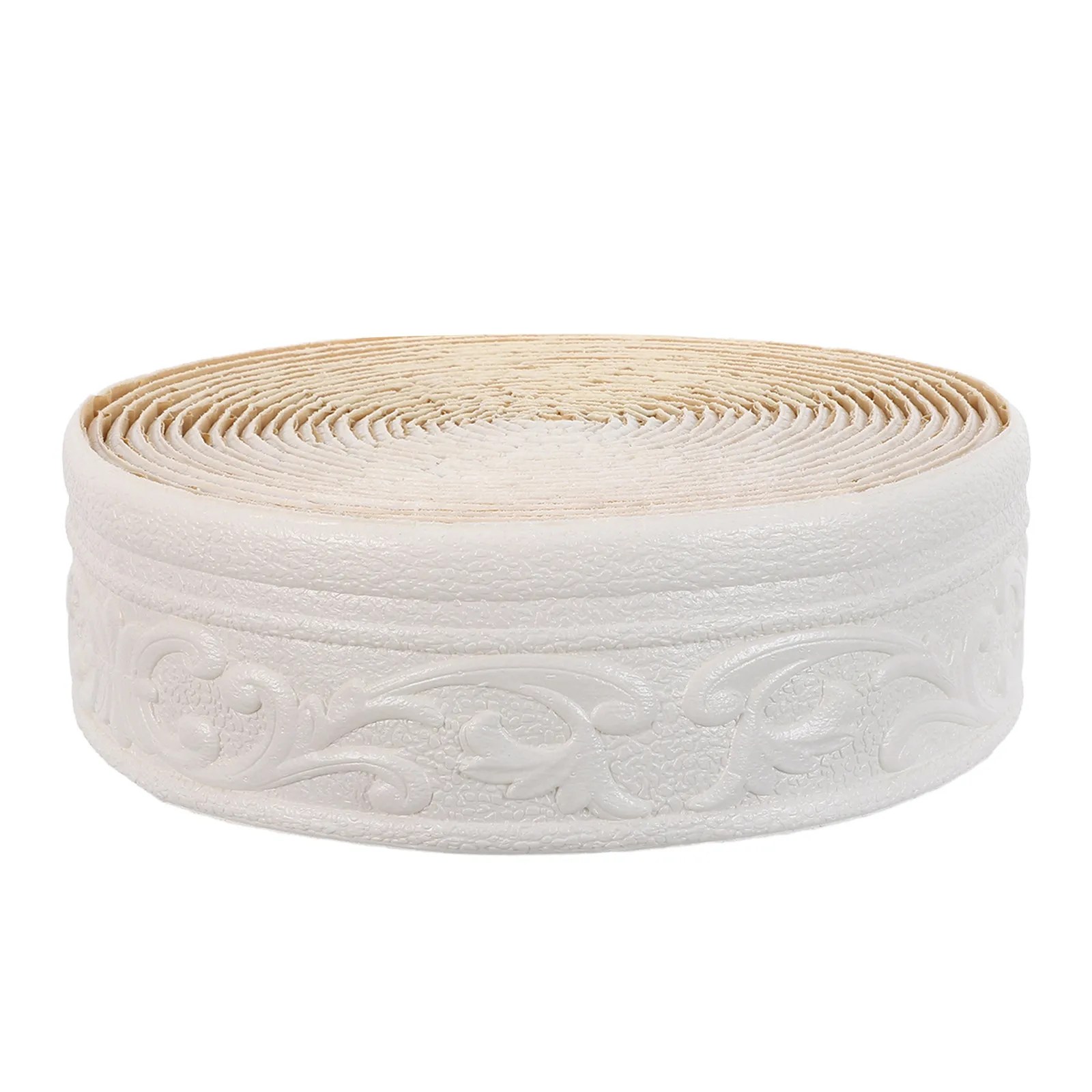 

Flexible Baseboard Molding Trim 3.14x393 Inch Self Adhesive Wall Skirting Border Corner Protector Strip Decorative Crown Molding