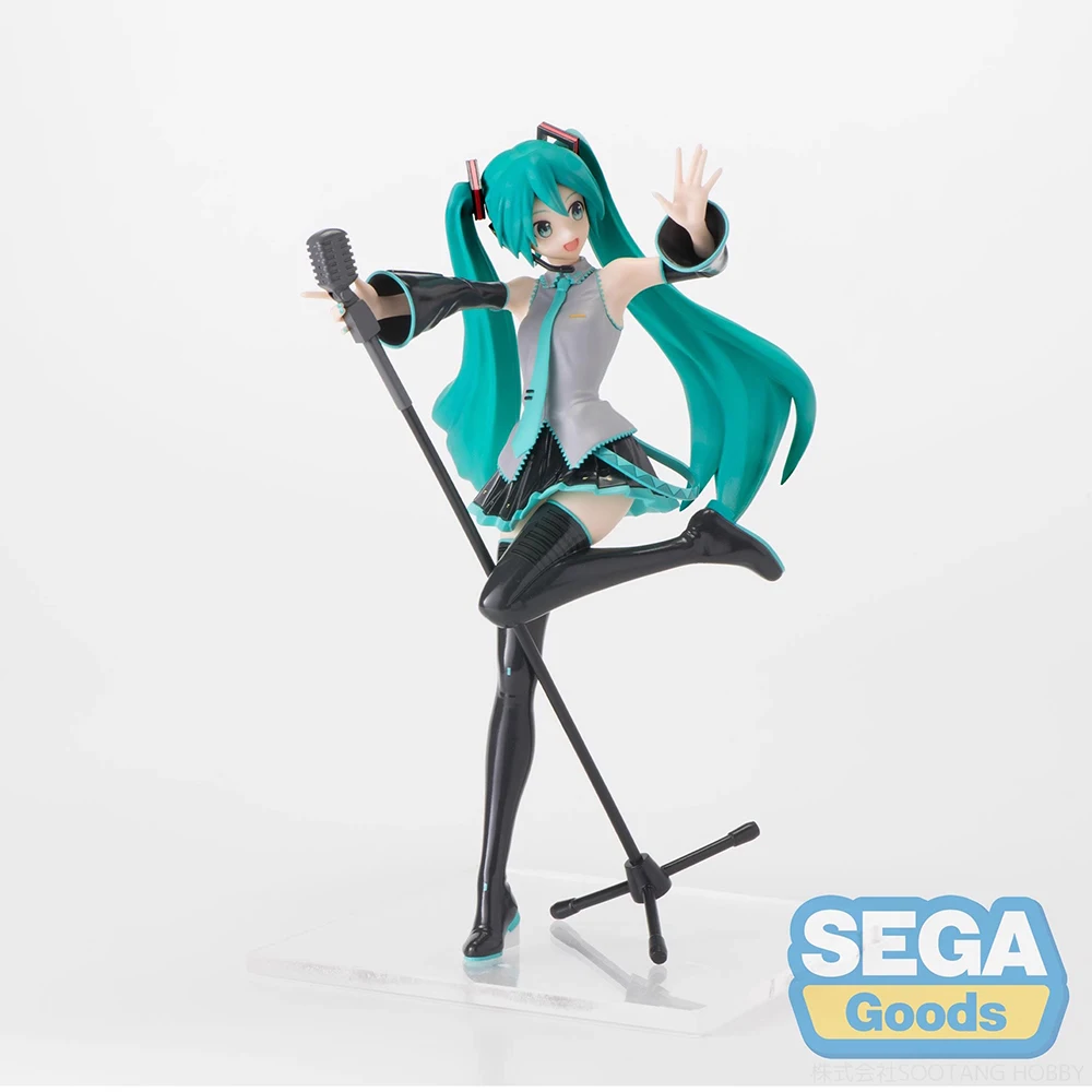 IN Stock Original SEGA Luminasta Hatsune Miku Project Diva Mega 39's Project Diva 15Th Ver. Anime Figure Model Toys 18Cm