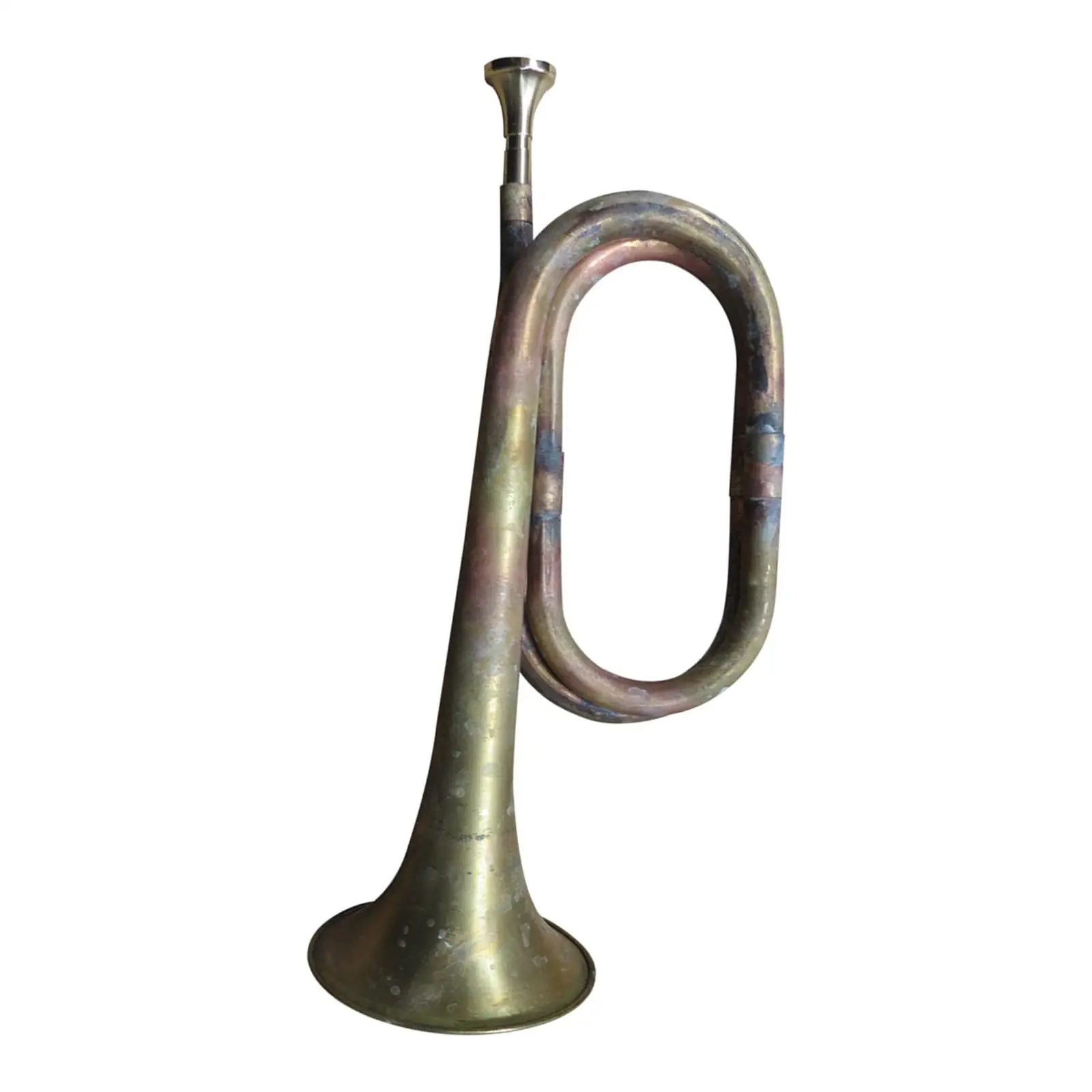 Marching Bugle Music Instrument Classic Style 12.60inch Scout Bugle Blowing