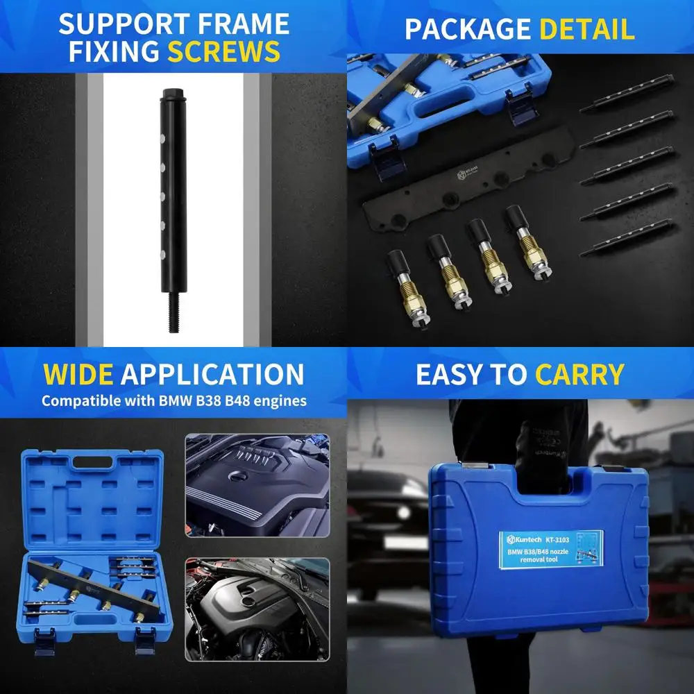 Fuel Injector Removal Install Tool Kit 2358417 2358022 Replacement Compatible with BMW B36 B38 B48 B58 A12 A15 Engines