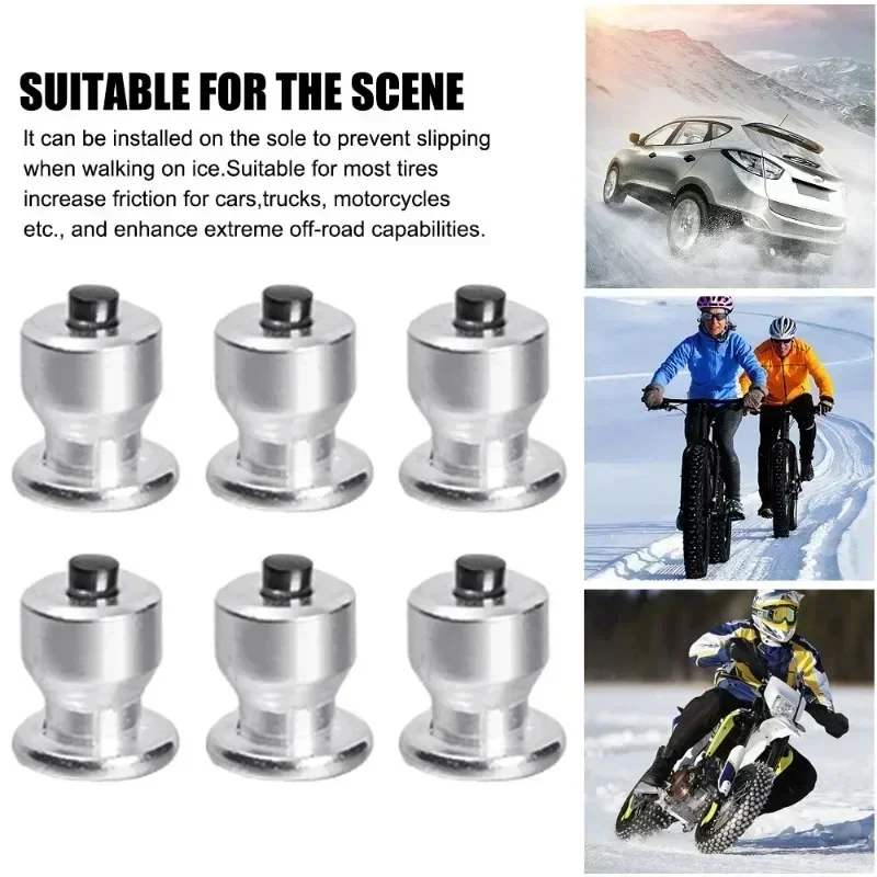 Tire Stud Small Screws Hard Alloy Snow Nail Anti-Slip Screws for Automobile Tire Stud Screws Auto Car Accessories 10x8mm