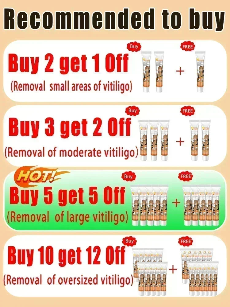 Vitiligo Treatment Vitiligo derma Relief Skin Treatment Soothing White Spot Removal vitiligo Ointment กําจัด pigmen ขายร้อน