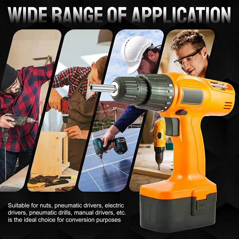 Foret à douille d'extension magnétique, tige hexagonale 1/4 amaran, dégagement rapide, adaptateur d'extension, pièces de rechange, 20 pièces