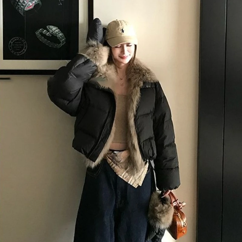 

2026 Корейская насыщенная семейная куртка с хлопковой подкладкой для дочки и дочки, женская зимняя бежевая теплая куртка на хлопковой подкладке