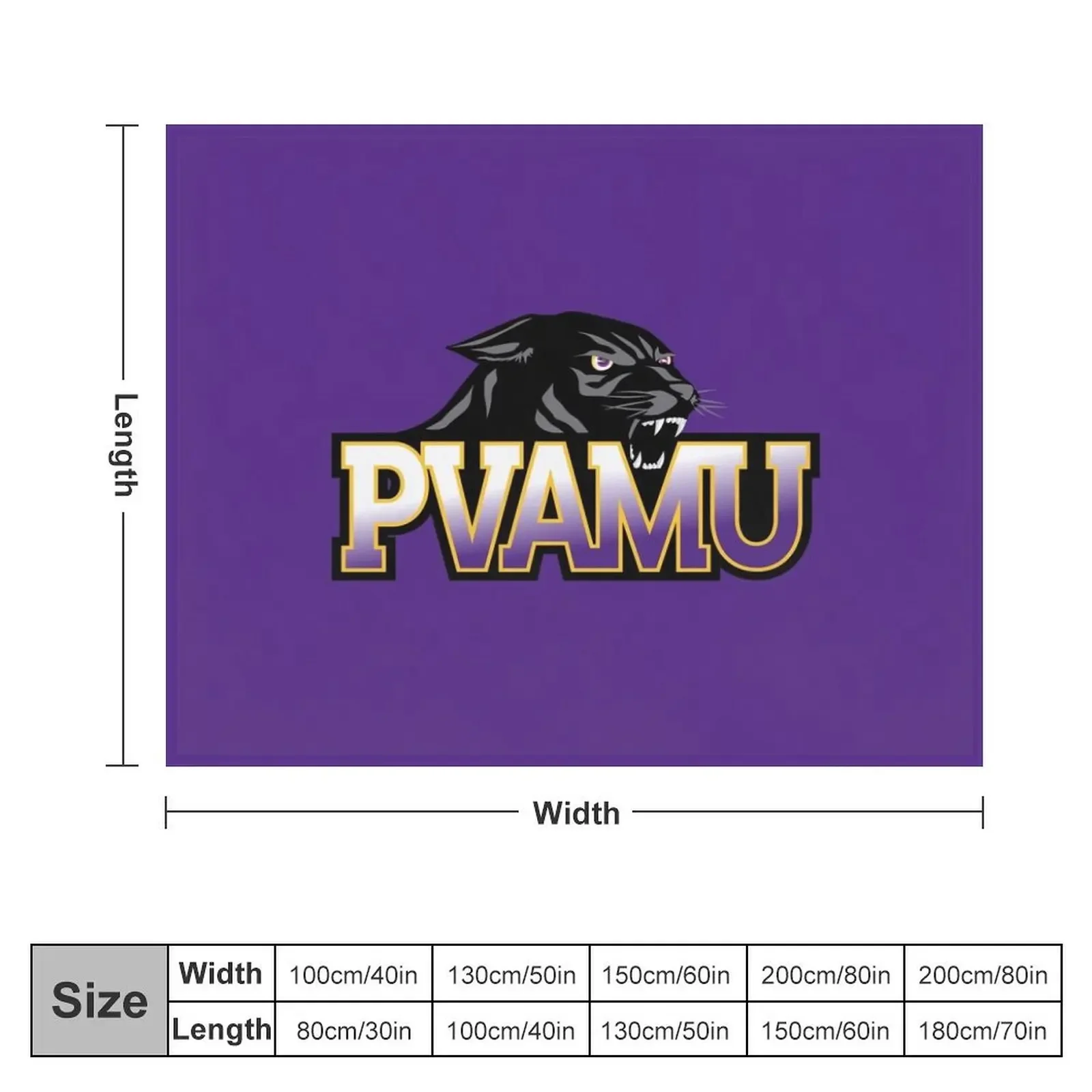 the Lady Panthers Prairie View A&M Panthers-icon Throw Blanket Moving anime Blankets