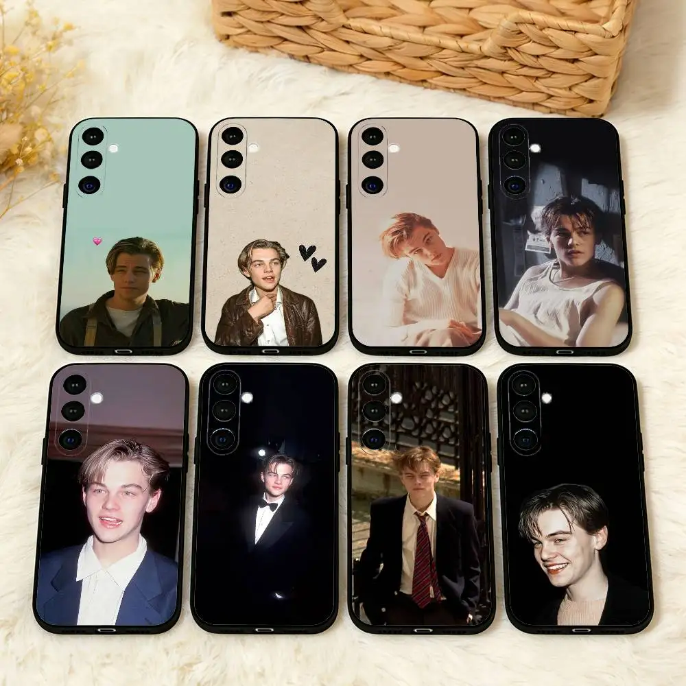 

L-Leonardo D-DiCaprio 90s Retro Style Phone Case For Samsung A73,72,71,A52,51,40,41,A22,A32,31,A13, Soft Black Shell