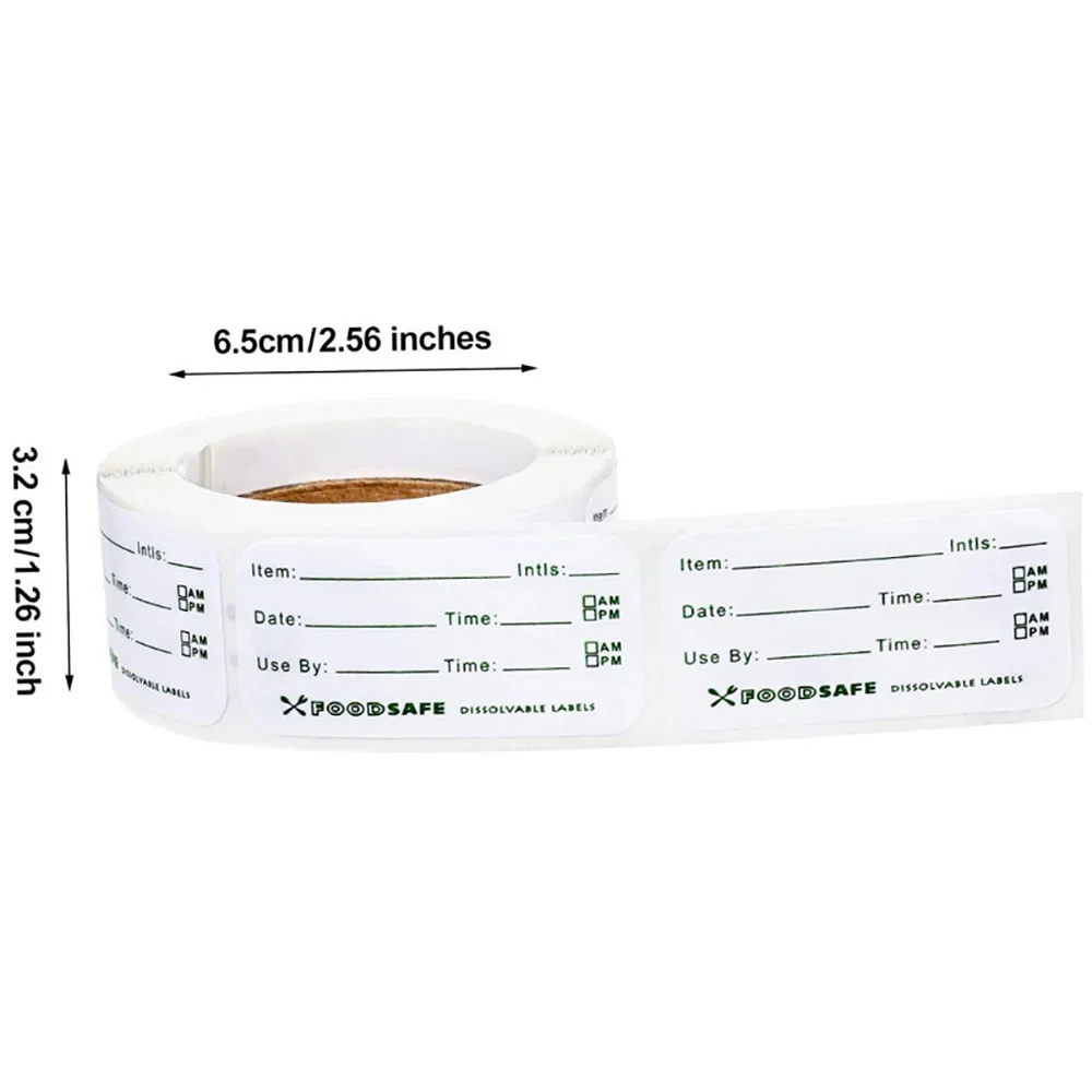 500Pcs/roll Date Food Sticker Labels Stationery Stickers Refrigerator Food Storage Expiration Date Labels