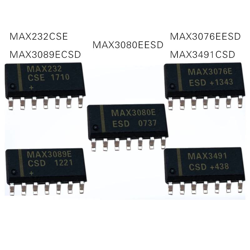 

1PCS MAX232CSE MAX3491CSD MAX3076EESD MAX3080EESD MAX3089ECSD