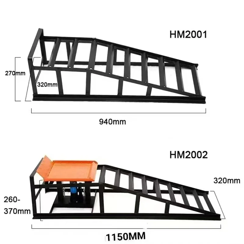 Heavy 3 Ton Auto Repair Oil Change Bracket Car Repair And Maintenance Lift Tool Steel Car Ramp Hydraulic For Oil Changes