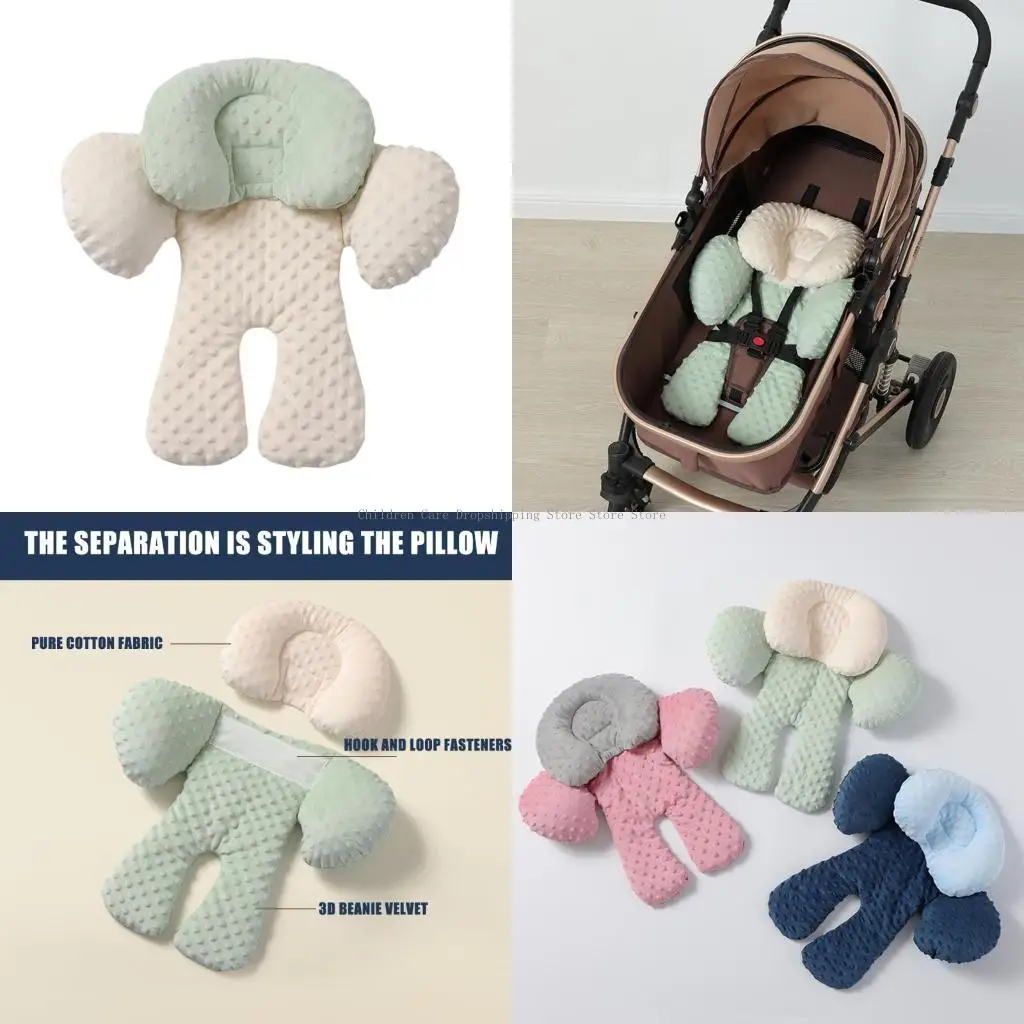 Trẻ sơ sinh Ghế ngồi đệm Chèn Pad Cung cấp toàn bộ cơ thể cho trẻ sơ sinh Trăm xe sơ sinh Thảm ghế với gối phù hợp