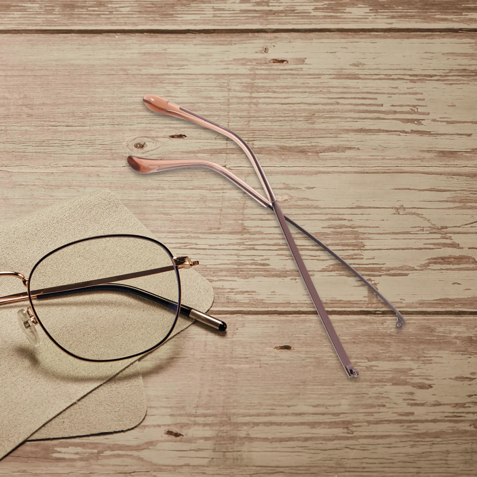 1Pair Metal Eyeglasses Replacement Temple Arms for Glasses Sunglasses Repair Universal Fit Comfortable Ear Pressure Relief