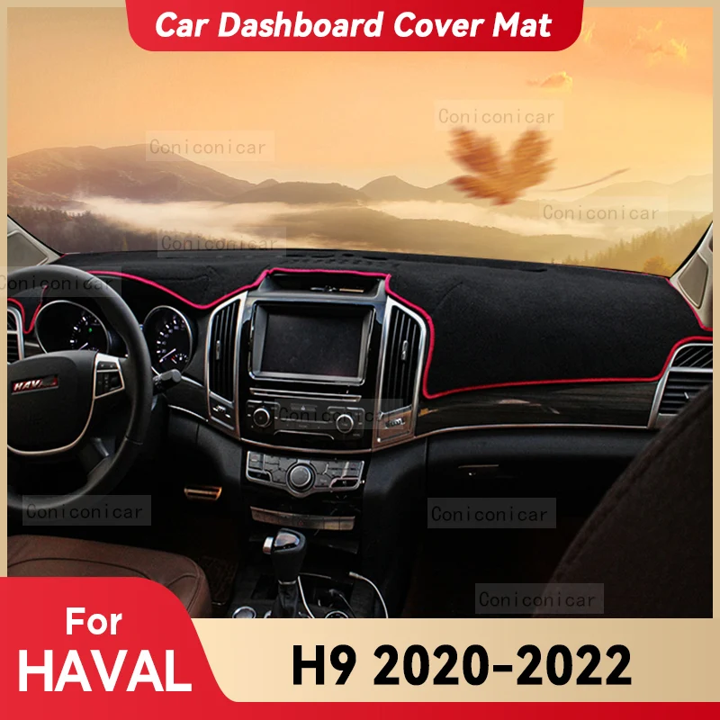 For HAVAL H9 2020 2021 2022 Car Dashboard Cover Mat Sun Shade Pad Avoid Light Mat Instrument Carpet Protection Accessories