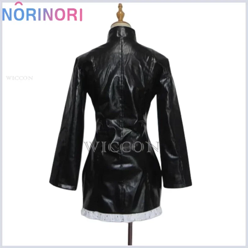 Nylrobin anime cosplay costume Miss allsunday Black Pu uniform dress adult woman sexy kawaii Carnival Halloween suit