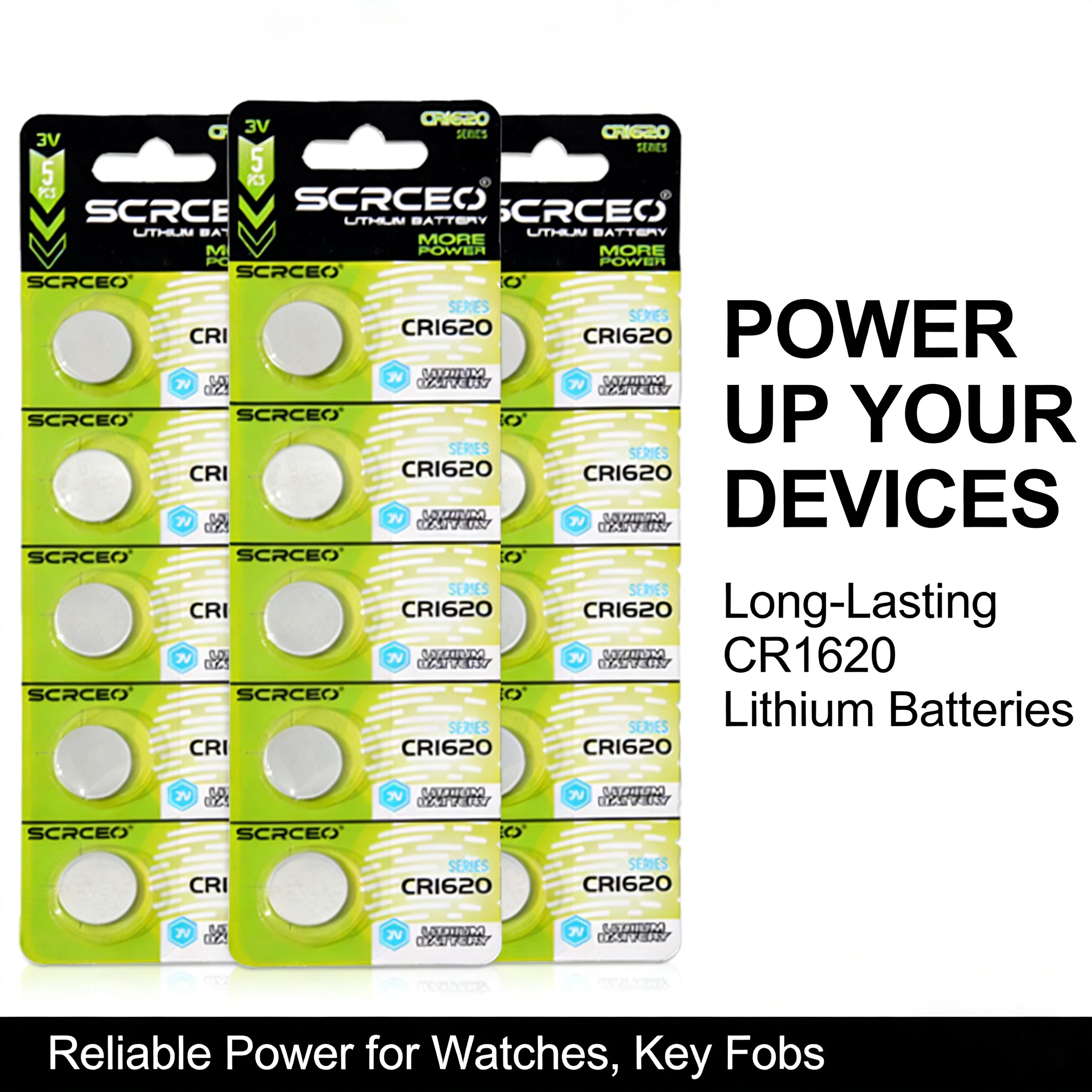 HOT SALE CR1620 Lithium Button Batteries Replace for DL1620 ECR1620 KCR1620 Coins Cell Battery for Watch Car Key Remotes