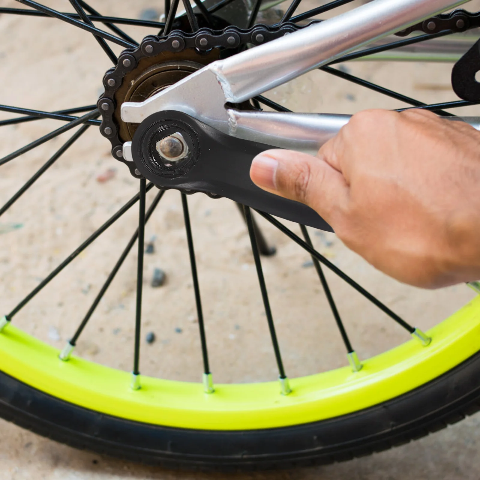 

Left Bike Crank 170mm Horizontal Square Taper Durable Aluminum Alloy Replacement for Road Mountain Folding Fixed Gear Bikes