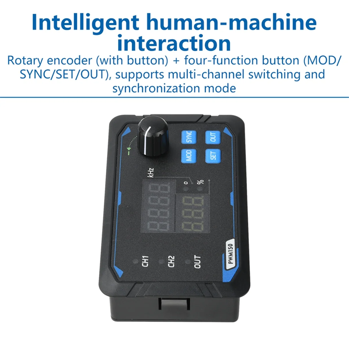 

AA25 DC 5-24V Dual PWM150 Signal Generator Square Wave Pulse Wave Frequency Meter 1Hz-150kHz Output