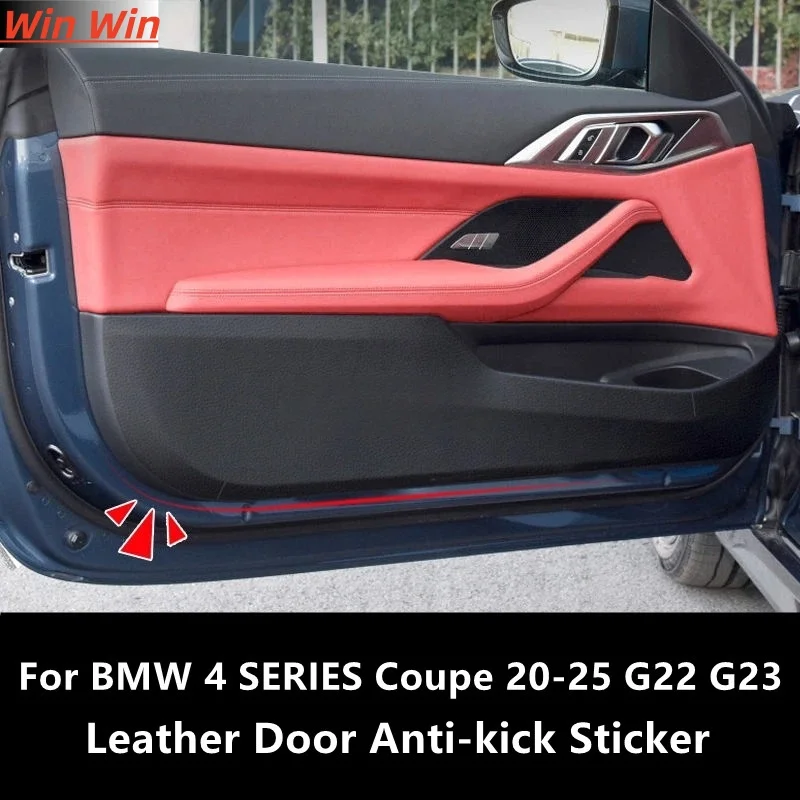 

Для BMW 4 SERIES Coupe 20-25 G22 G23 кожаная дверная противоударная наклейка модифицированная внутренняя защита автомобиля модификация аксессуары