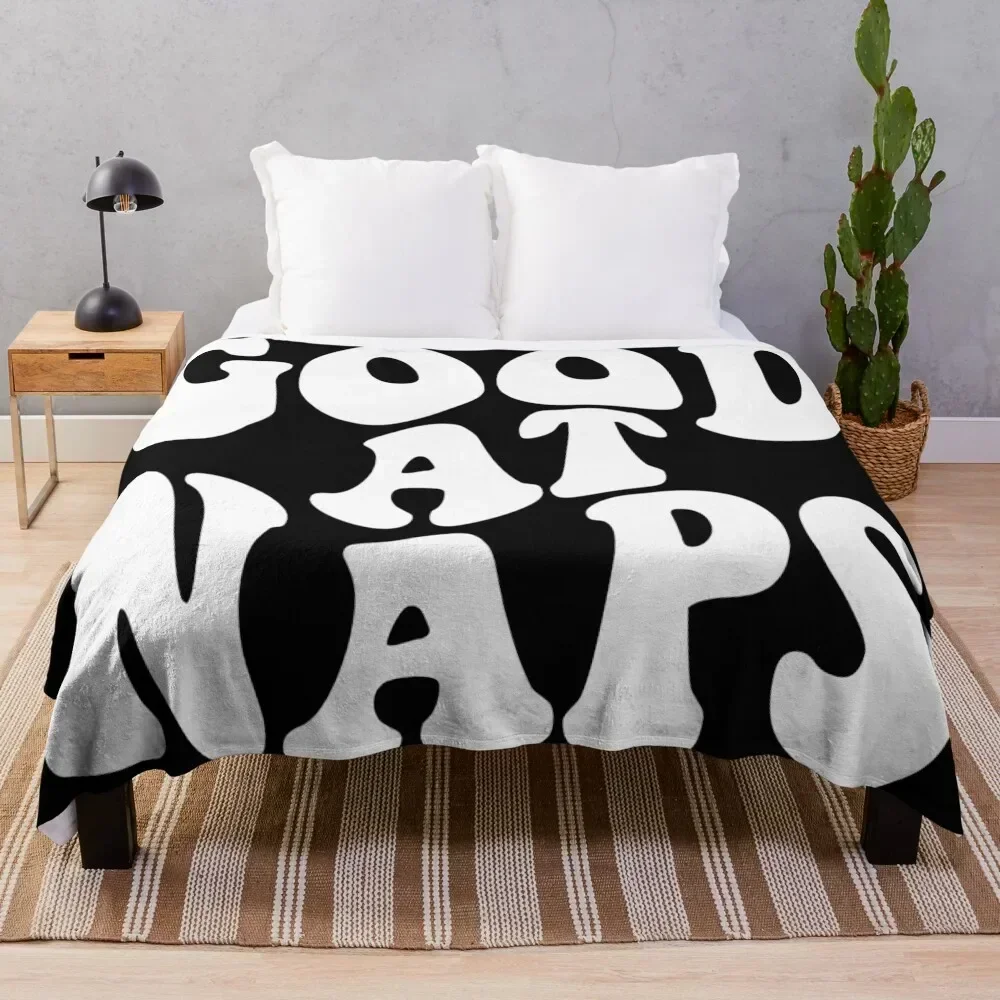 Good At Naps Throw Blanket Decorative Soft Throw Blanket for Couch Sofa