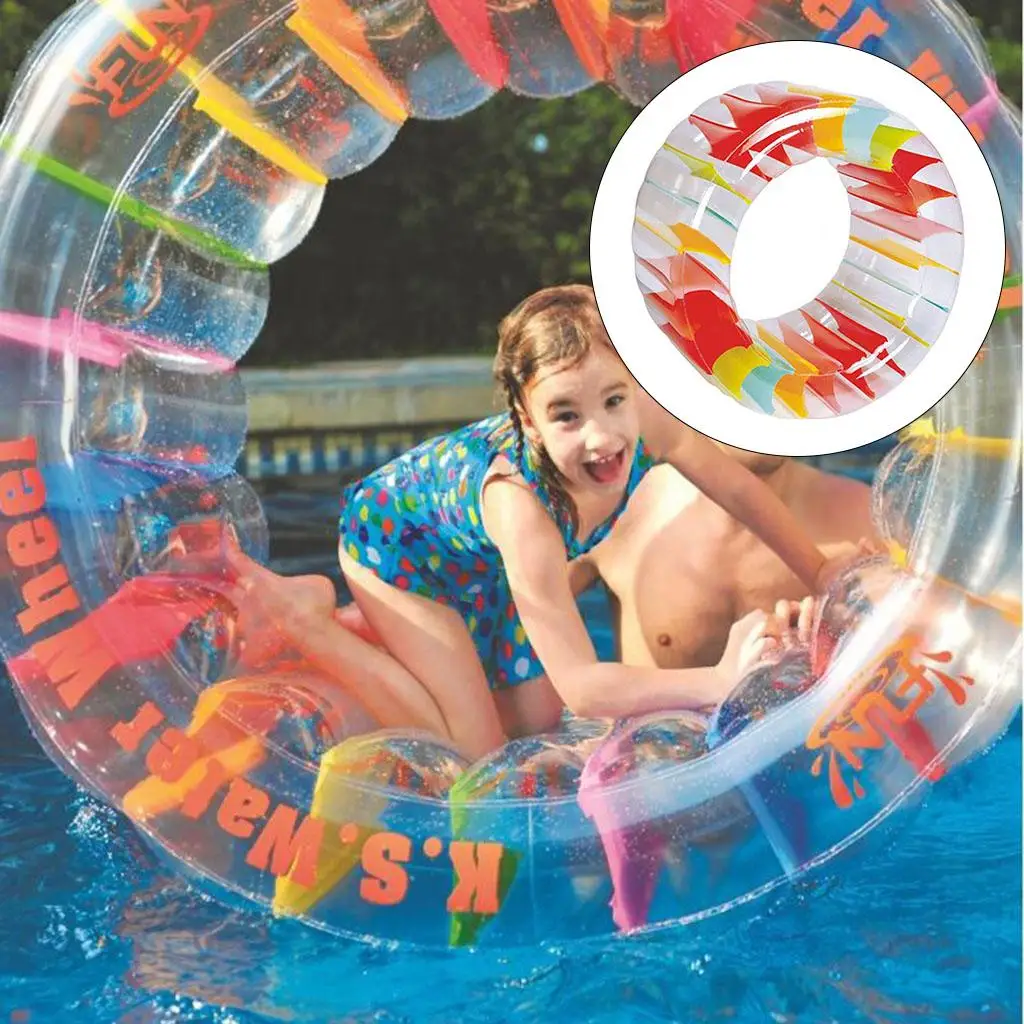 

Swimming Beach Floating Tubes Pool Floats Toy Summer Inflatable Water Wheel Raft Roller Floating Toys for Kids Grass Plaything