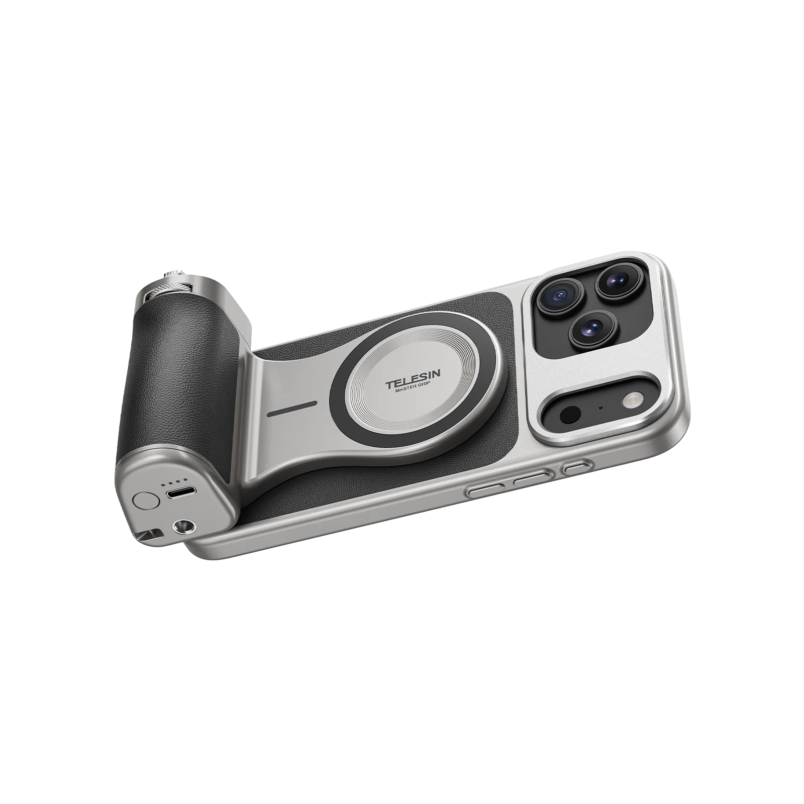 TELESIN Master Phone Cámara Grip para IPhone17 Pro / Pro Max con obturador remoto Soporte de mano Accesorios de fotografía de mano
