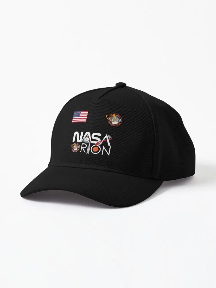 Artemis Mission - Orion Official Logo with USA Flag Baseball Cap Kids Hat Hat Beach derby hat Man Cap Women's