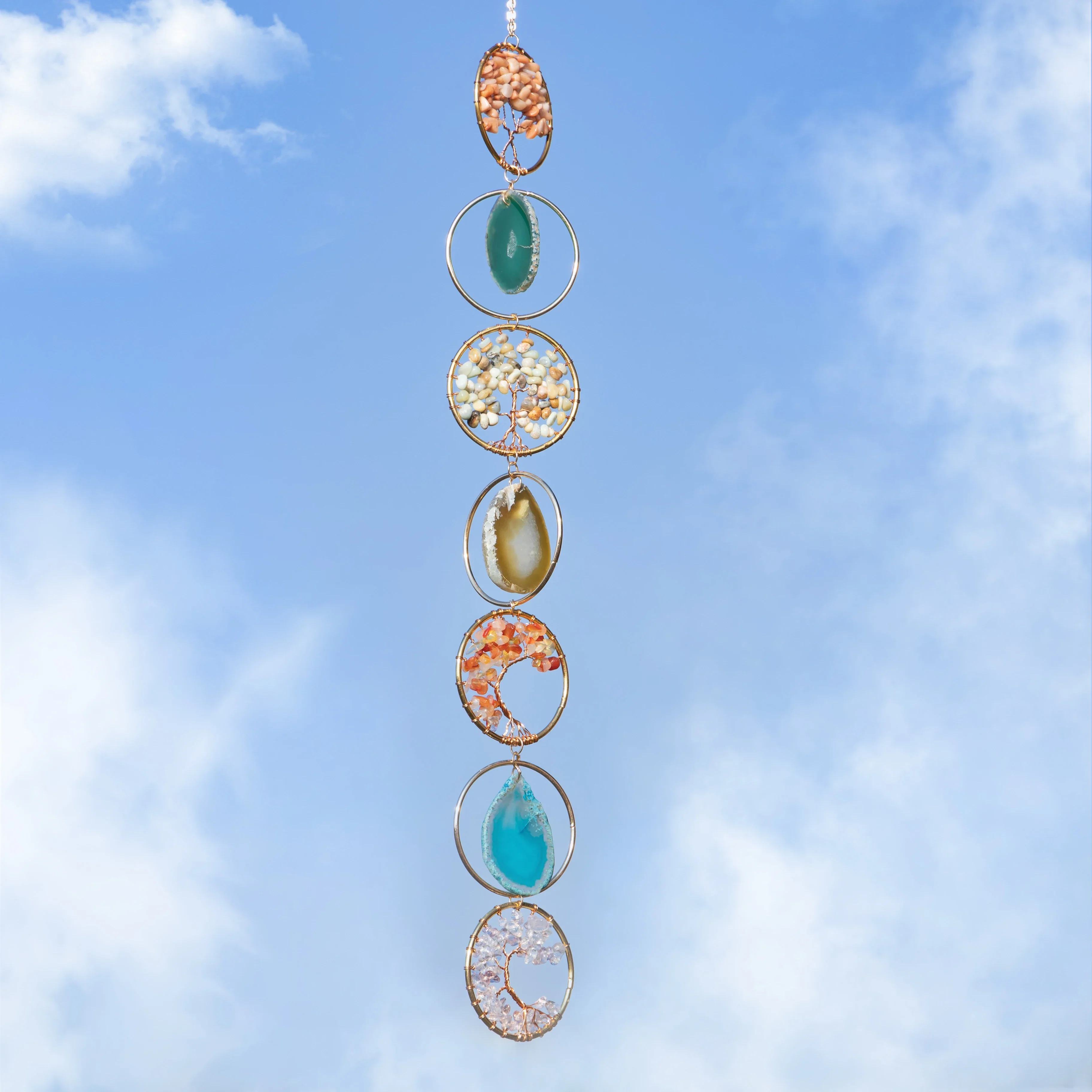 Dream catcher Crystal Style Kid, Decoration Wind Chimes, Dream catcher Rainbow Wind Chimes
