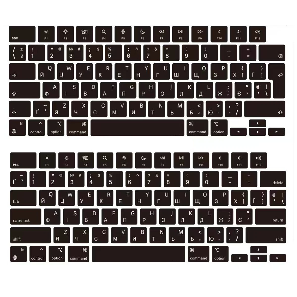Ukrainian Silicone Keyboard Cover for MacBook Air13.6 M5 A3449 M4 A3240 Air15 A3448 A3241 A18 Pro14/16