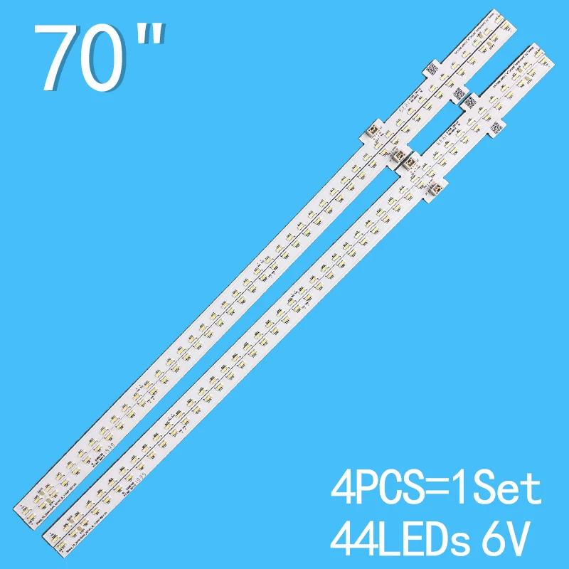 

4PCS 380mm LED backlight strip For 4T-C70AL1X Sharp-70-2x44 + 2x44-4014C-A/B-11S4P REV.V0 B721WJN1/8Y09/LkLkAz