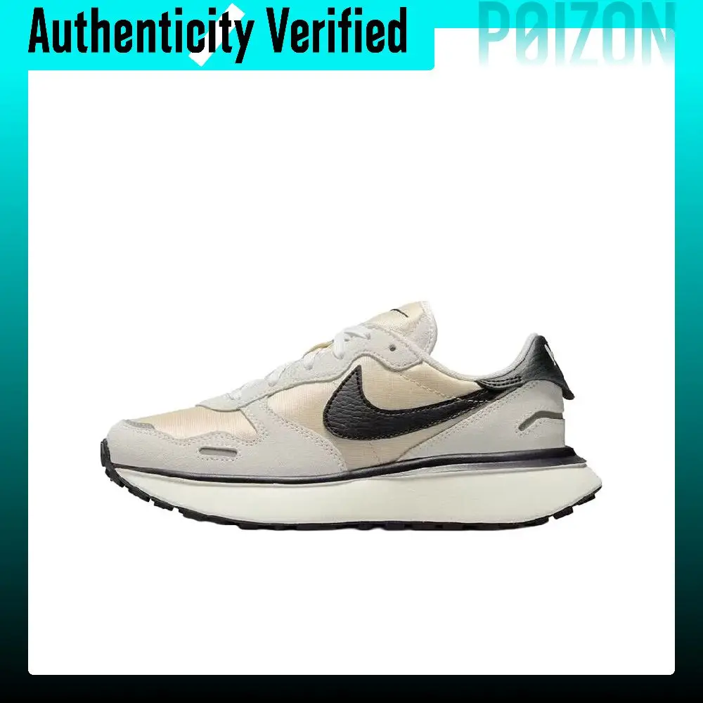 Nike Phoenix Waffle, Zapatillas Casuales de Nylon con Amortiguación y Resistencia a la Abrasión, de Caña Baja para Mujer, Gris y Rosa, FD2196-100