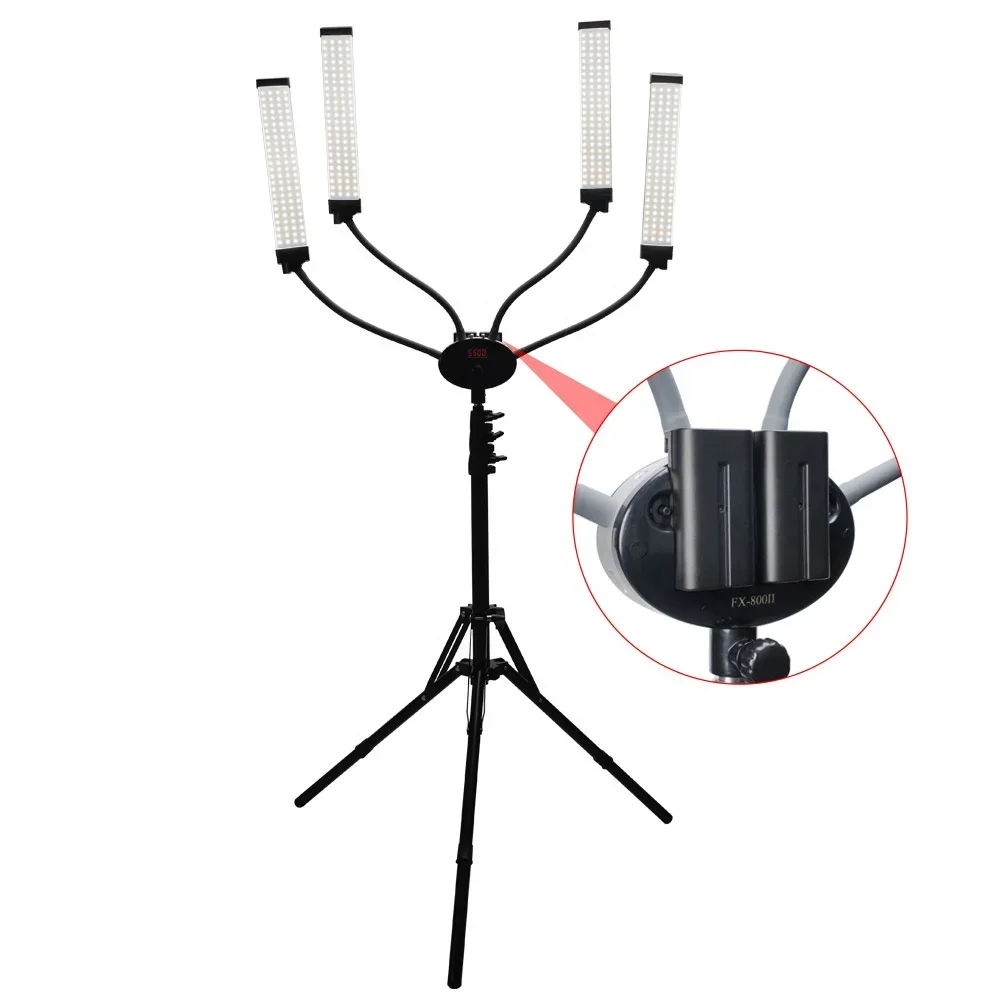 

battery powered 90W four arms glamcor light half ring led lash lamp for barber shop makeup artist