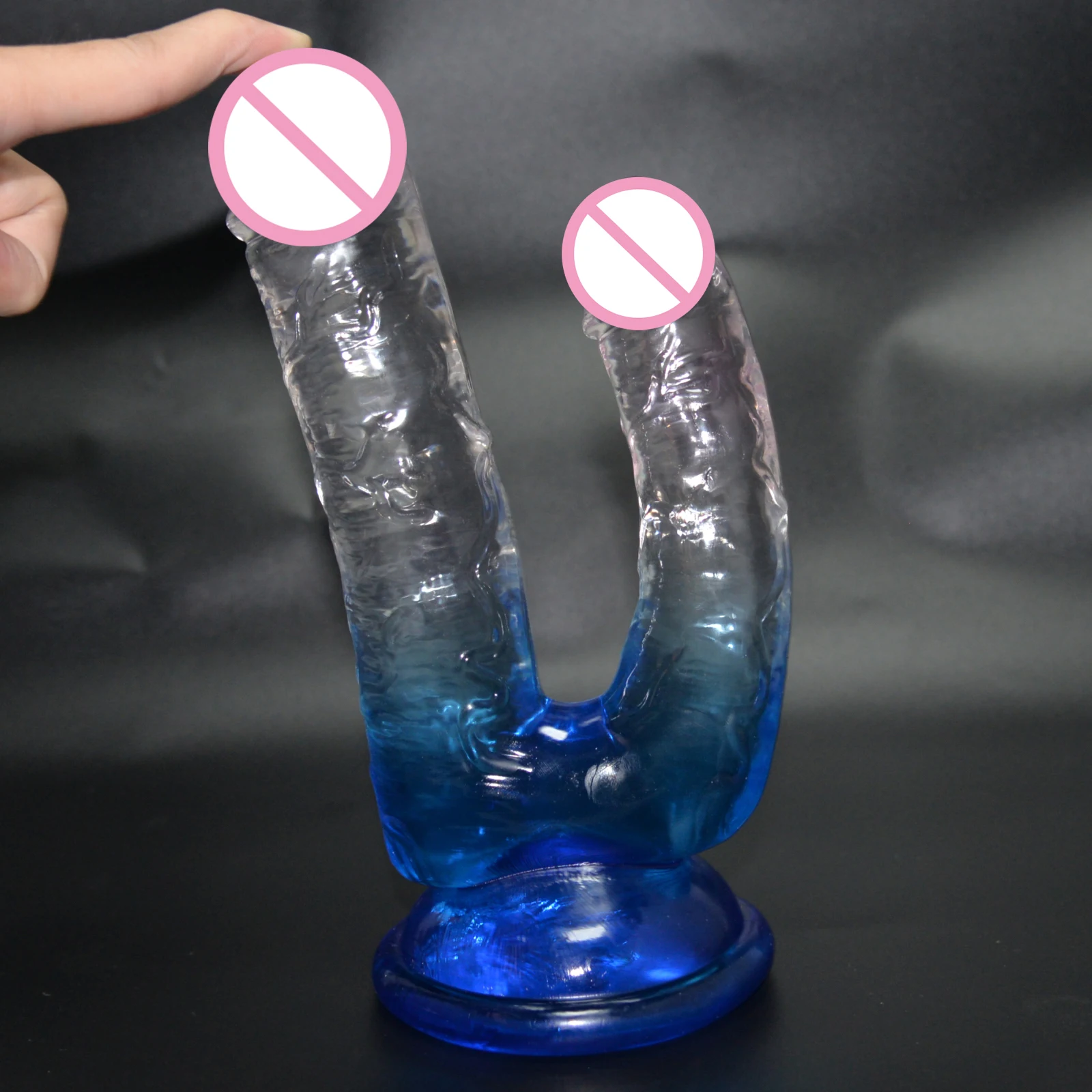 

Huge Double Penetration Dildo Jelly Dong Dual Use Soft Penis Realistic Dick Cock Sex Toys for Vagina Anal Women Lesbians Sexshop