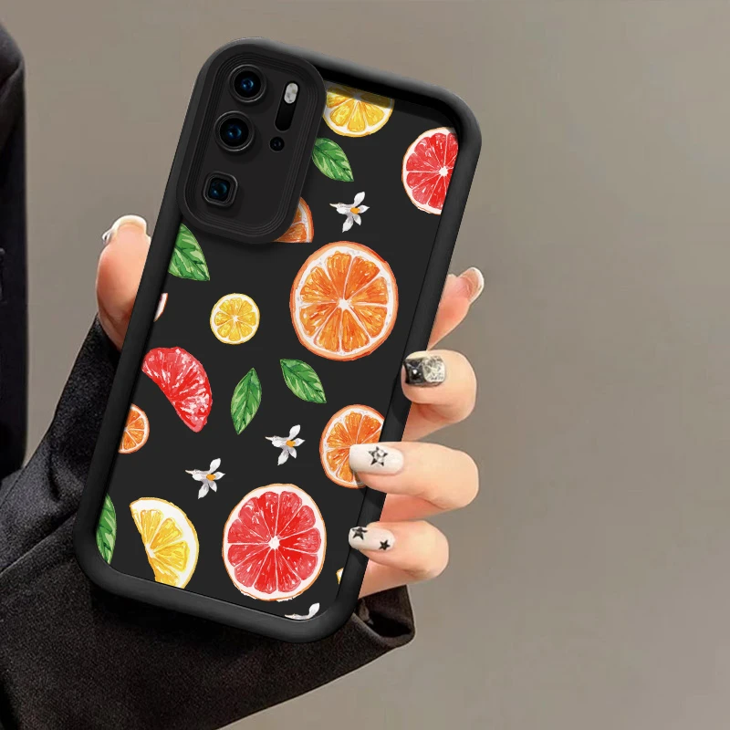 حافظة هاتف غير لامعة مضادة للصدمات لهاتف انفينيكس هوت 60 برو بلس 40i 30i GT 10 20 Play Note 50 40 Zero 30 VIP غطاء كرز برتقالي ليموني #5